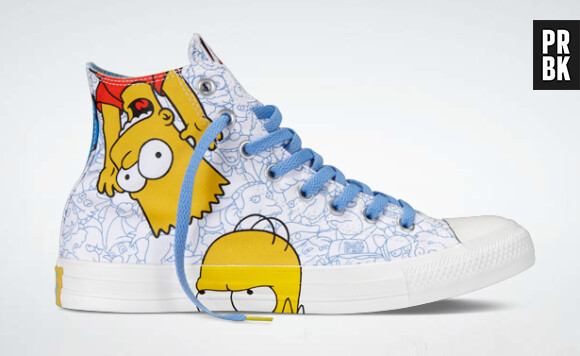 Les Simpson s'associe avec la marque Converse