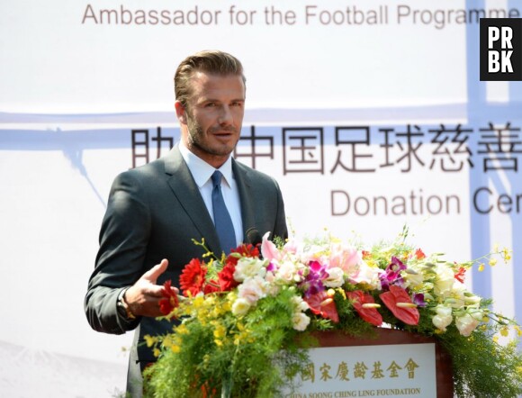 David Beckham de passage en Chine au mois de juin 2013