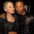Pharrell Williams en compagnie de Miley Cyrus