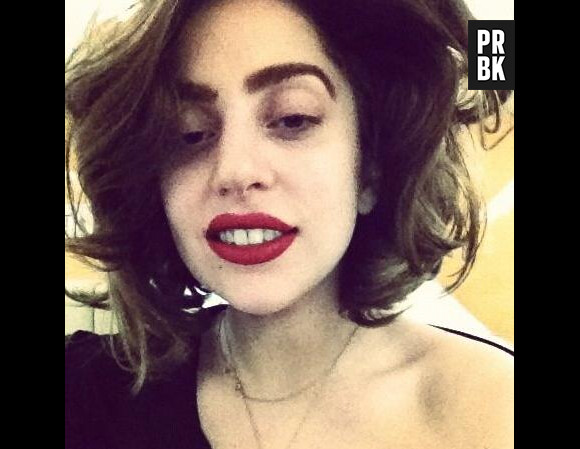 Ladu Gaga a posté une photo d'elle au naturel sur son site Littlemonsters.com, le 22 juillet 2013.