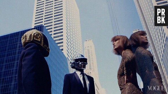 Daft Punk et Karlie Kloss dans la Grosse Pomme pour un photoshoot de Vogue US