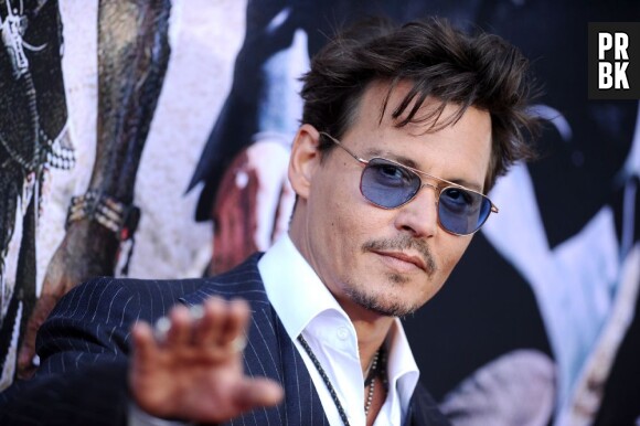 Johnny Depp sur le tapis rouge de Lone Ranger, le 22 juin 2013 à L.A