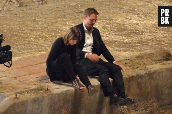 Robert Pattinson et Mia Wasikowska en plein tournage de Maps to the Stars le 21 août 2013