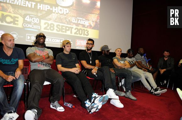 Urban Peace 3 : La Fouine, Psy4 de la Rime, IAM, Sexion d'Assaut, Maitre Gims, Youssoupha et Orelsan à la conférence de presse le 5 septembre 2013