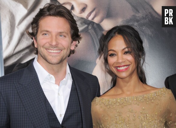 Zoe Saldana et son ex Bradley Cooper, le 4 septembre 2012 à Los Angeles