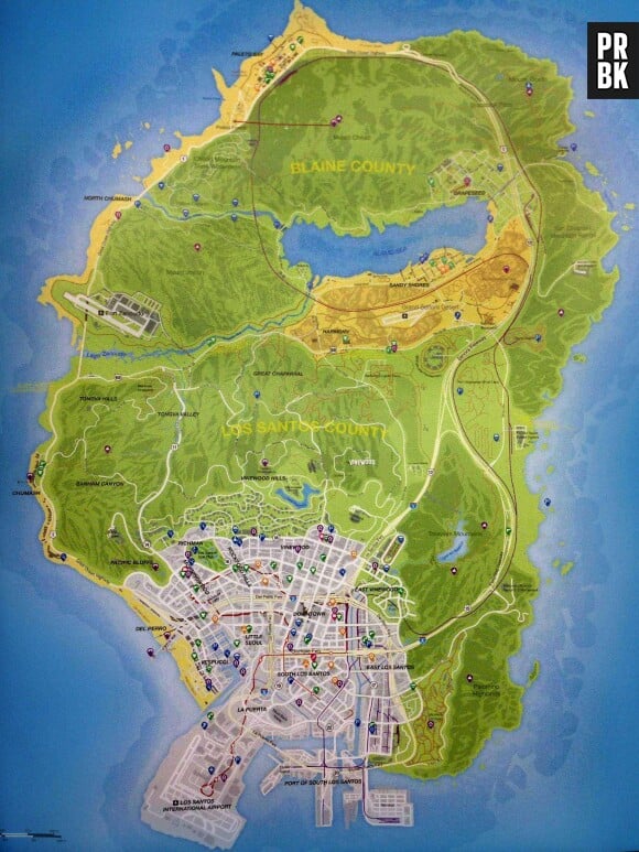 GTA 5 : s'agit-il de la carte de Los Santos, le terrain de jeu du titre ?