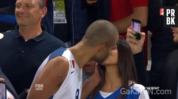 Tony Parker et les Bleus sacrés champions d'Europe 2013 de basket le 22 septembre 2013, à Ljubljana en Slovénie