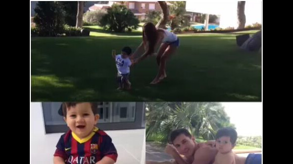 Lionel Messi papa gaga : premiers pas de Thiago sur Instagram