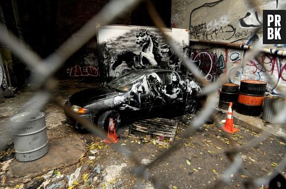 Banksy à New York, en octobre 2013