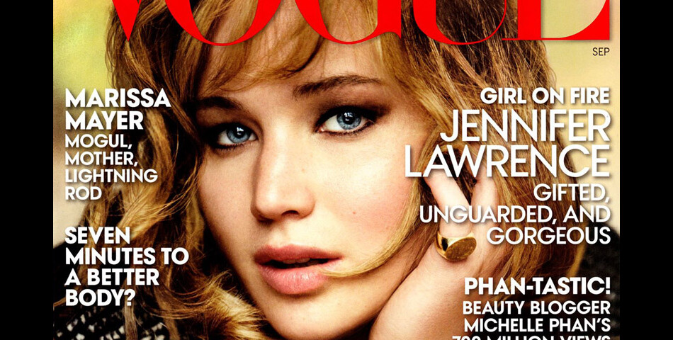 Jennifer Lawrence en couverture du Vogue US du mois de septembre 2013