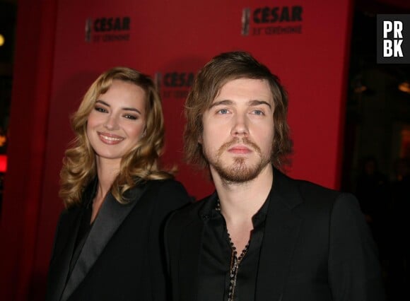 Julien Doré et Louise Bourgoin en février 2008