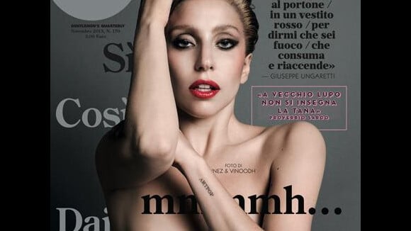 Lady Gaga, après ses fesses, ses seins : téton maquillé en Une du GQ italien