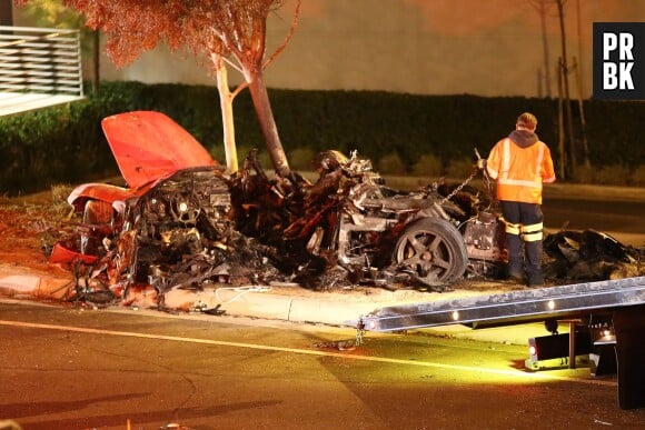Les photos de l'accident de voiture de l'acteur Paul Walker, mort le 30 novembre 2013, attestent de la violence du crash