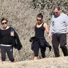 Lea Michele et ses parents dans les montagnes de Los Angeles, le 3 février 2014