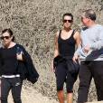 Lea Michele : sa mère Edith et son père Marc l'accompagnent pour une randonnée à Los Angeles, le 3 février 2014