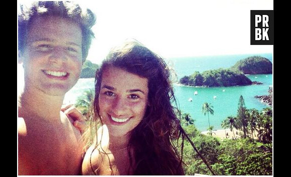 Jonathan Groff et Lea Michele en vacances au Mexique en décembre 2013