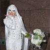 Lady Gaga en blanc à New York le jeudi 20 février 2014 à New York