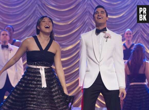 Glee saison 5, épisode 11 : Jenna Ushkowitz et Darren Criss