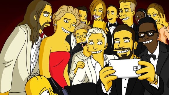 Selfie des Oscars : Les Simpson parodient la photo... et les internautes aussi