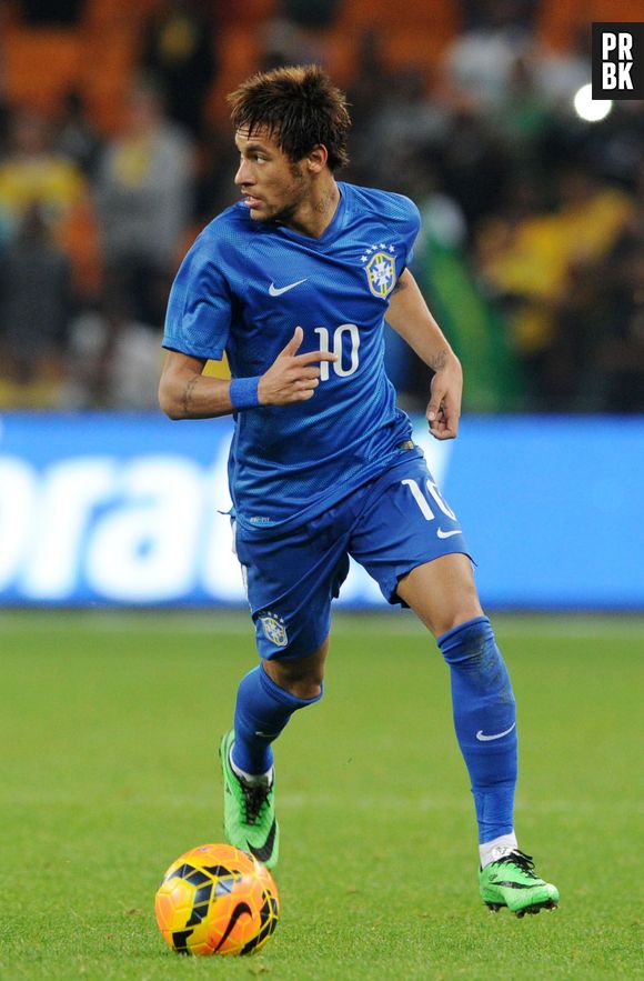 Neymar pendant Brésil VS Afrique du Sud, le 5 mars 2014 à Johannesburg
