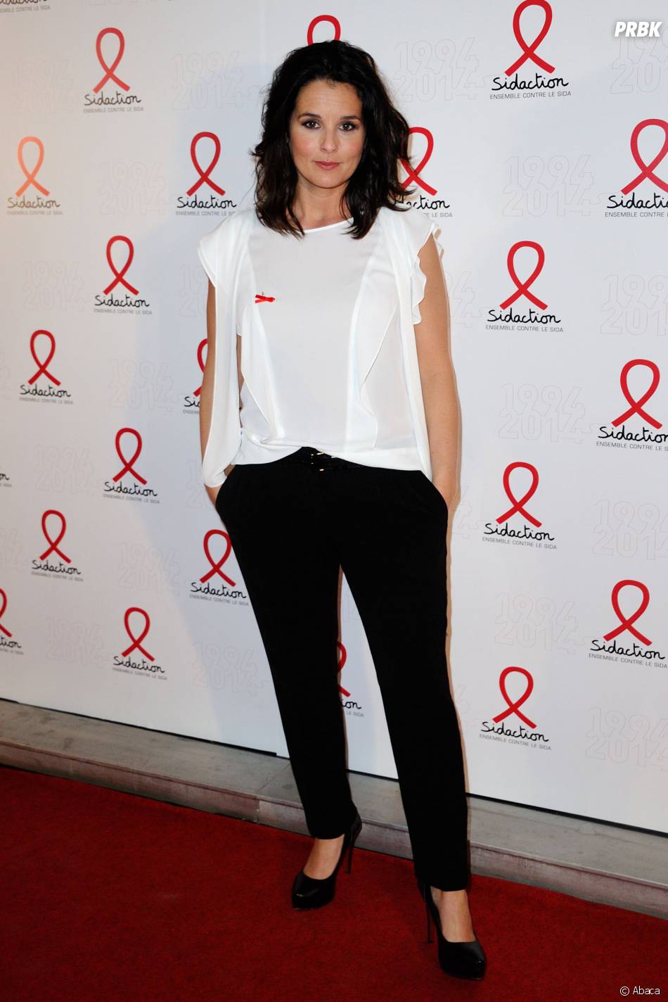 Faustine Bollaert à la soirée de lancement du Sidaction ...