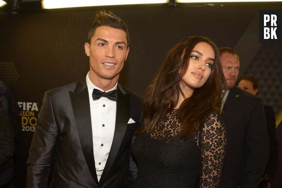 Cristiano Ronaldo et Irina Shayk à la cérémonie du Ballon d'or 2013, le 13 janvier 2014 à Zurich