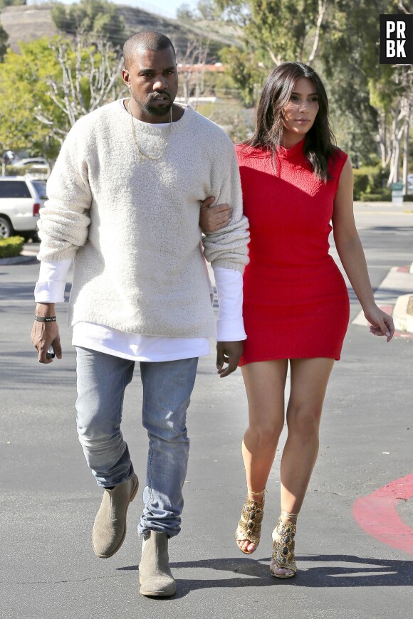 Kanye West et Kim Kardashian : petite virée à deux à Los Angeles le 14 mars 2014
