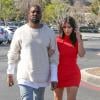 Kanye West et Kim Kardashian,à Los Angeles, le 14 mars 2014