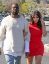 Kanye West et Kim Kardashian,à Los Angeles, le 14 mars 2014
