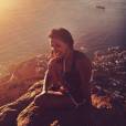 Shy'm : coucher de soleil en vacances en Afrique du Sud, en mars 2014