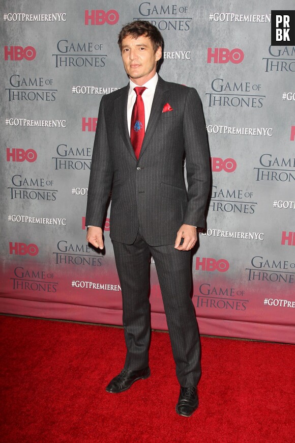 Pedro Pascal à l'avant-première de la saison 4 de Game of Thrones à New York le 18 mars 2014