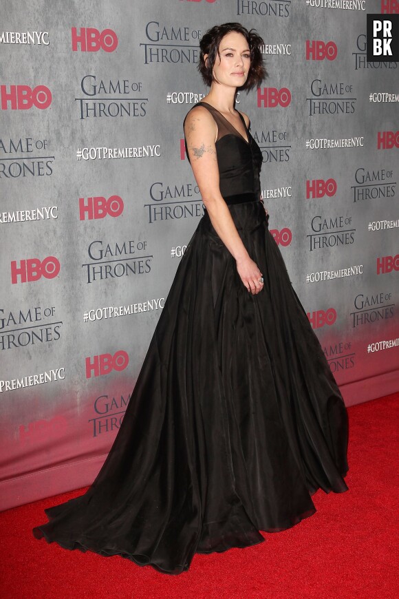 Lena Headey à l'avant-première de la saison 4 de Game of Thrones à New York le 18 mars 2014