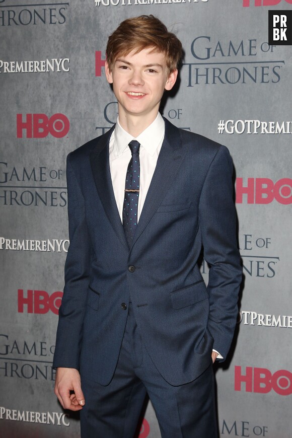 Thomas Brodie-Sangster à l'avant-première de la saison 4 de Game of Thrones à New York le 18 mars 2014