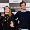 Emma Stone et Andrew Garfield : couple souriant à Tokyo pour la promo de The Amazing Spider-Man 2, le 31 mars 2014