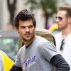 Taylor Lautner sur le tournage du film Tracers
