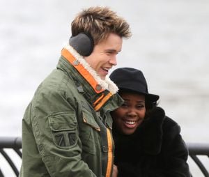 Glee saison 5 :  Chord Overstreet et Amber Riley en tournage à New York