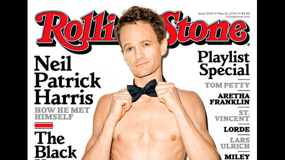 Neil Patrick Harris nu (ou presque) en Une du magazine Rolling Stone