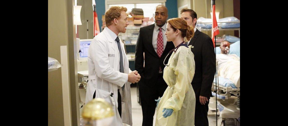 Photo : Grey's Anatomy saison 10, épisode 24 : Sarah Drew et Kevin