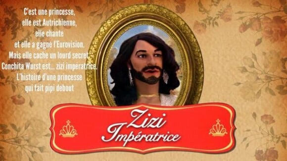 Conchita Wurst (Eurovision 2014) devient "Zizi impératrice" dans Les Guignols
