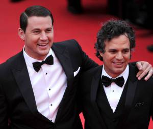Channing Tatum et Mark Ruffalo complices pour la projection de Foxcatcher, le 19 mai 2014 au festival de Cannes