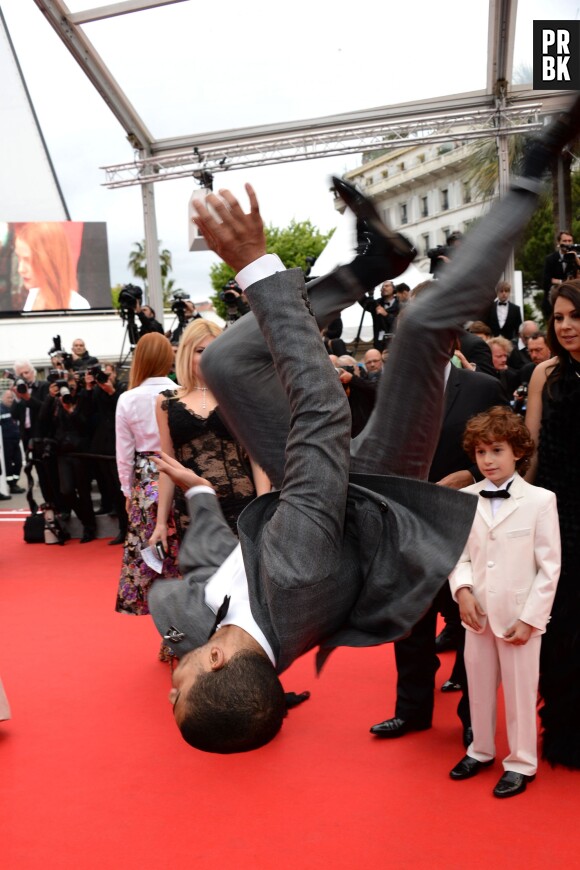 Brahim Zaibat en mode Danse avec les stars à Cannes, le 19 mai 2014