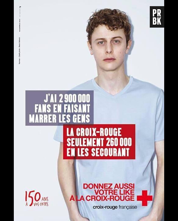 Norman Thavaud et ses millions de fans pour la Croix-Rouge française
