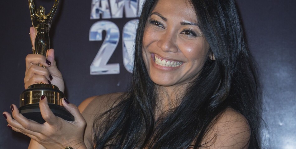Anggun à la cérémonie des Word Music Awards 2014 enregistrée à Monaco le 27 mai 2014