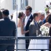 Bradley Cooper marié à Sienna Miller pour le tournage du film American Sniper de Clint Eastwood, à Los Angeles le 30 mai 2014