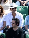 Ary Abittan avec Mademoiselle Agnès et Pierre Richard à Roland Garros, le vendredi 6 juin 2014