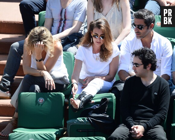 Ary Abittan à Roland Garros, le vendredi 6 juin 2014