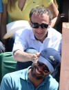Elie Semoun taquine Laurent Lafitte à Roland Garros, le vendredi 6 juin 2014
