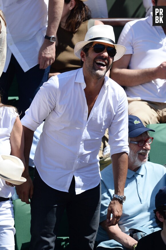 Ary Abittan mort de rire à Roland Garros, le vendredi 6 juin 2014