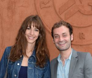Doria Tillier et Augustin Trapenard au quartier VIP de Roland Garros, le 7 juin 2014