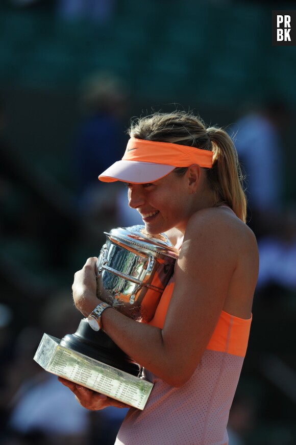 Maria Sharapova après la finale de Roland Garros 2014